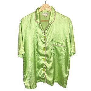 Green and Pink Short Sleeve Night Shirt